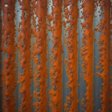 Rusted Metal Texture Background Close-Up