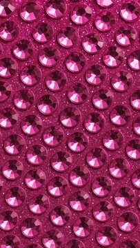 Vibrant pink gemstone pattern mobile wallpaper