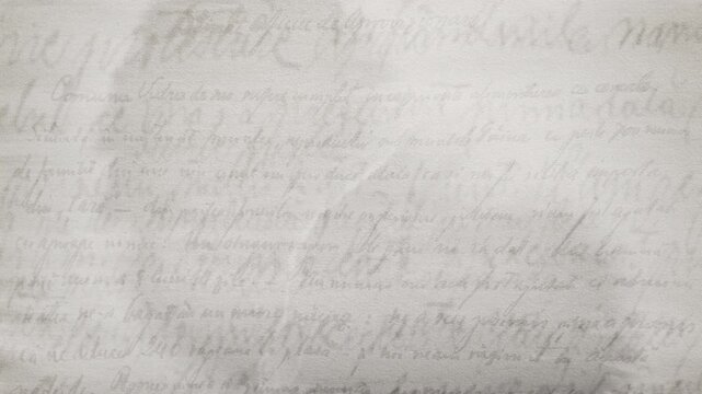 old letter with revealing ink animation 