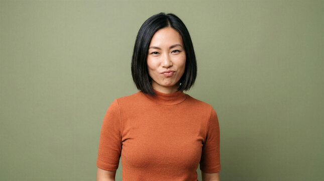 Woman with a smug smirk and knowing expression on her face
