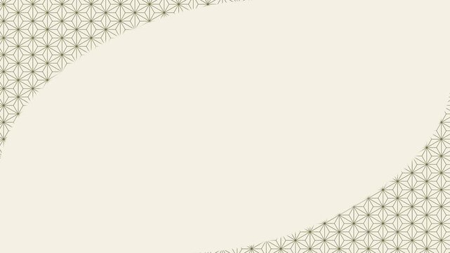 Asanoha Japanese geometric pattern seamless motion loop