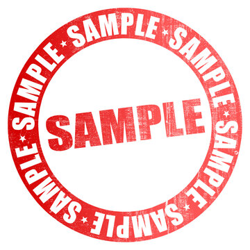 red circle vintage sample text sign stamp illustration