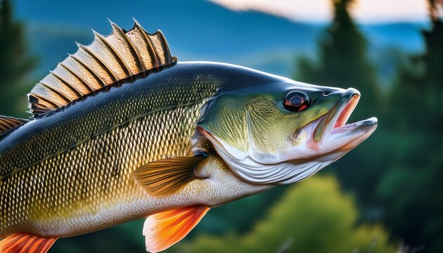 a detailed close up view of a smallmouth bass