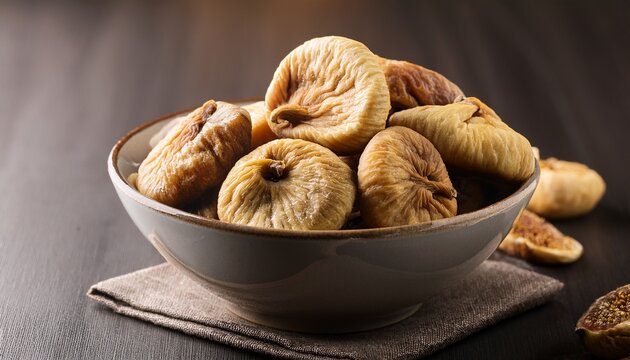 dried figs in a bowl closeup