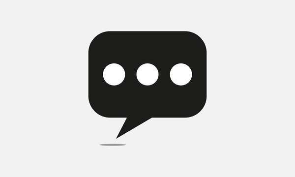 Typing in a chat bubble icon. Speech bubble icon. Concept of SMS/chat. text message vector icon, speech bubble symbol . Vector Illustration . EPS 10 .