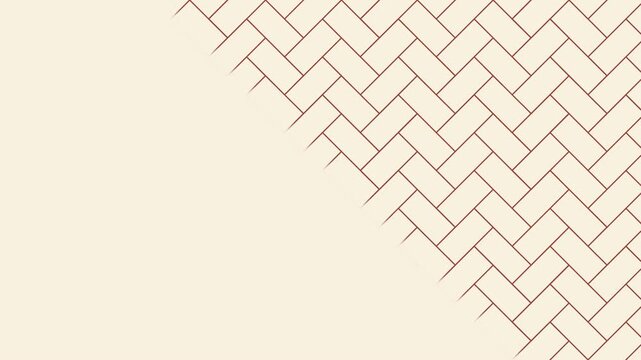 Ajiro Japanese geometric pattern drawing on animation