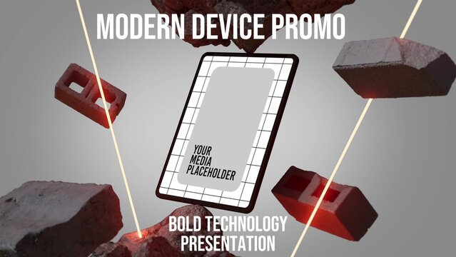 Futuristic Device Mockup Intro - Tablet