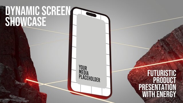 Futuristic Device Mockup Intro - Phone