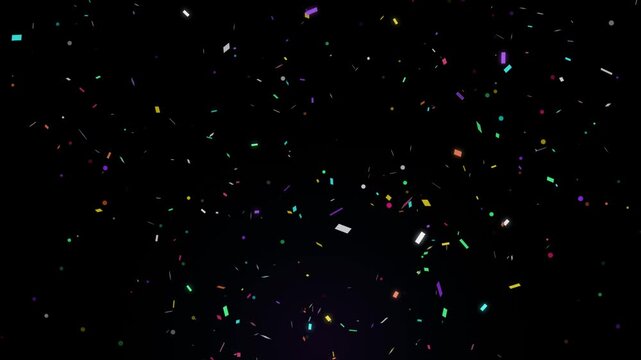 Sparkling abstract particles drifting against a dark cosmic background with subtle color shifts