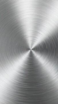 Silver-steel circle metallic background. Brushed metal surface texture. Disc-shaped circular plate