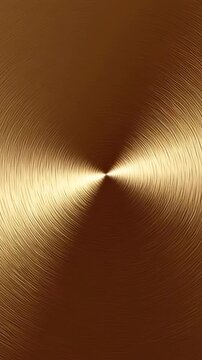 Gold-steel circle metallic background. Brushed metal surface texture. Disc-shaped circular plate
