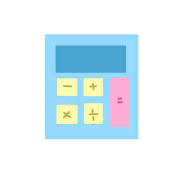 vector illustration of a calculator