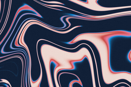 abstract navy and pink background, distorted flowing waves, neon wavy psychedelic pattern, retro Y2K aesthetic