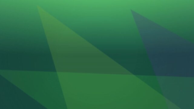 Abstract green geometric background with soft overlapping triangles and modern gradient shapes for digital design and professional business presentation