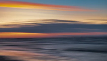 Abstract blurred sea landscape and cloudy sky background © misu