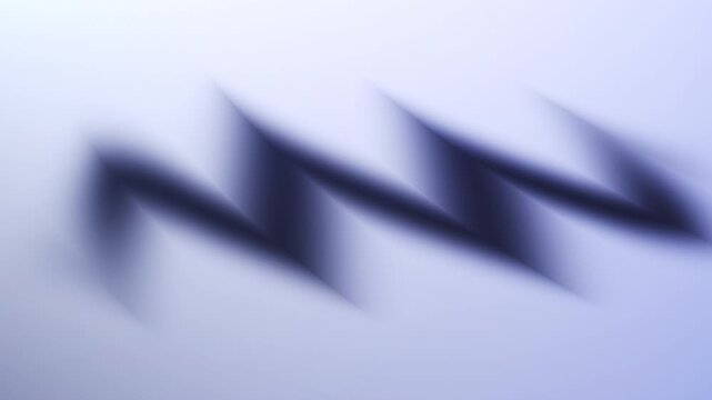 Minimal indigo curved form on a soft light background, a refined abstract motion design for branding, presentations and luxury tech visuals.