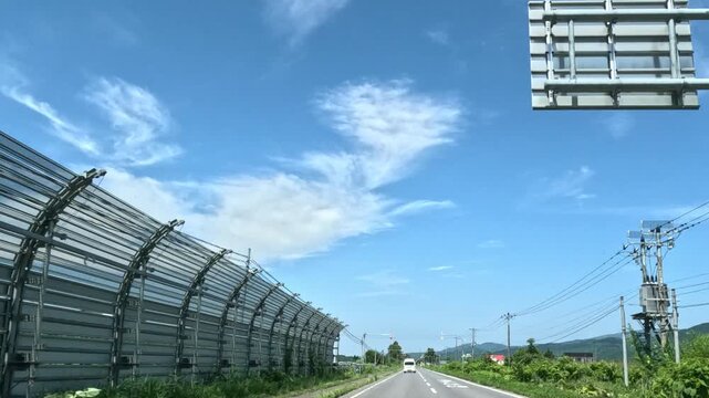 北海道・名寄から稚内方面へ走る車載映像　※走行中に付着した虫の映り込みがございます　ご了承ください