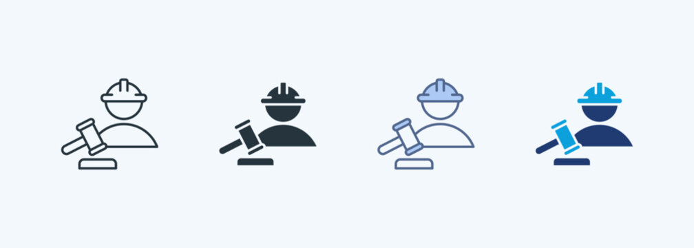 Labor Rights Multiple Style Icon Collection