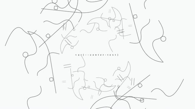 Minimalist abstract line animation background