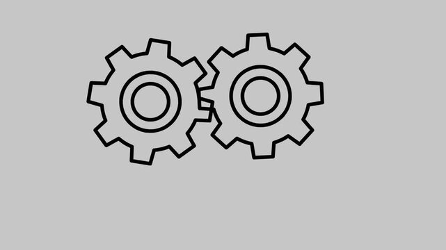 vector gear icon restriction of vehicle gear. Perfect for machinery, icon and industry project