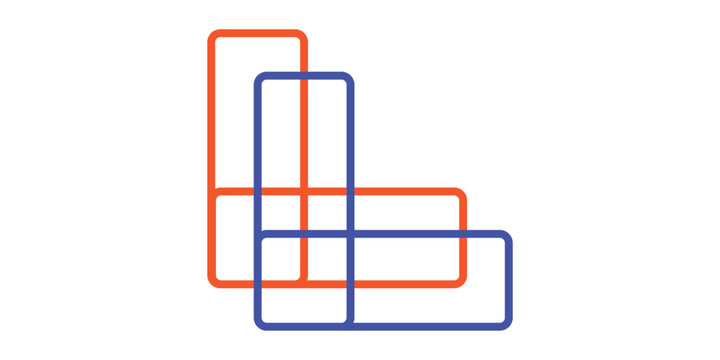 Logo or symbol of L or LL initials. Logo illustration. This logo is suitable for symbols or icons, website logo or store, company, etc.
