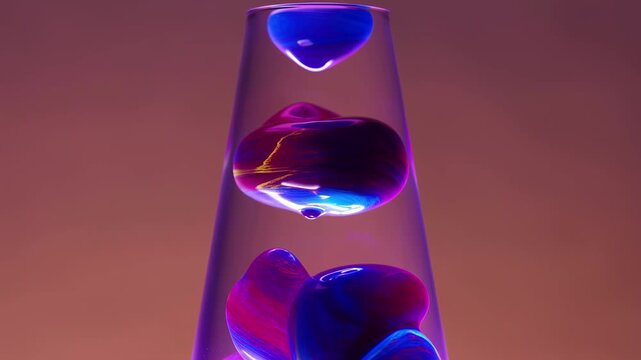 Colorful lava lamp liquid motion abstract background for creative visual design projects