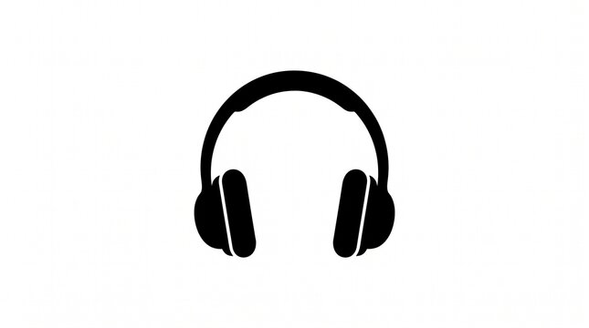 headphones on white background