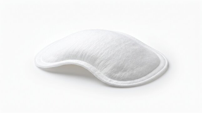 White underarm sweat pad isolated on white background, apparel accessory for hygiene protection