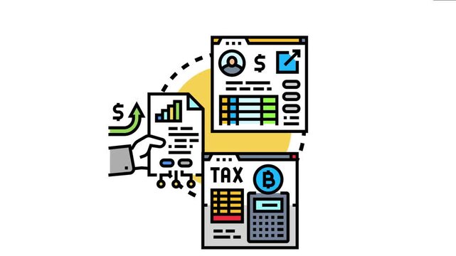 Financial instruments and documents evaluating asset returns, calculating profits, and managing tax obligations for business investment analysis and risk assessment