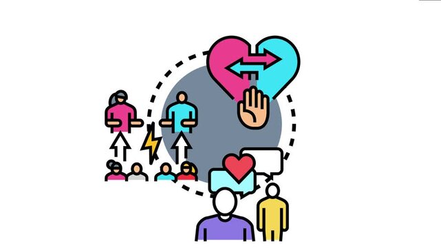 People connecting and communicating, forming strong emotional bonds, and engaging in collaborative relationships and interactions within a community network