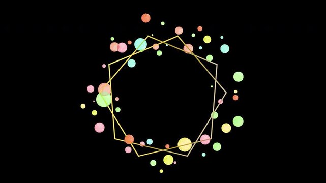 Frame with Sparkle Dots - colorful