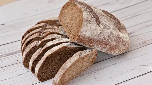 Video of black bread