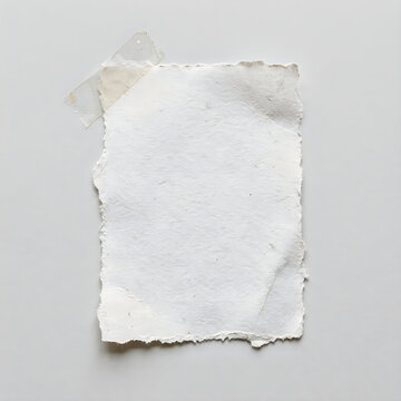 Torn and crumpled white paper texture