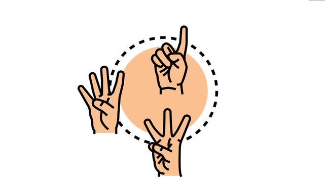 Hands numerical values and counting, symbolizing education, knowledge acquisition, and the development of essential mathematical skills for effective problem solving and understanding