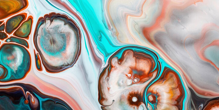 Contemporary Color Explosion on Acrylic Background Canvas
