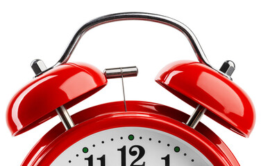 red Alarm Clock, isolated