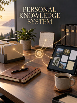 Personal Knowledge System Connecting Paper and Digital Notes
