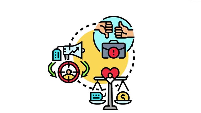 Business performing customer journey analysis evaluating satisfaction and measuring return on investment, balancing consumer needs with financial outcomes for effective marketing strategies