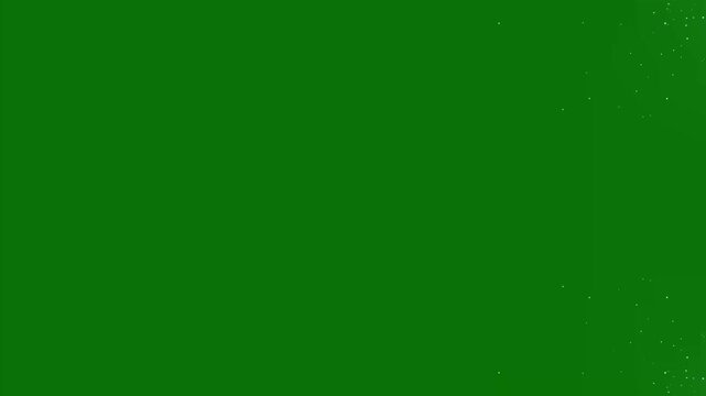 Shining magic glitter line with twinkling stars, white starlight trail and sparkling particle dust on chroma key green screen, cute cartoon motion graphics animation with smooth 4k loop