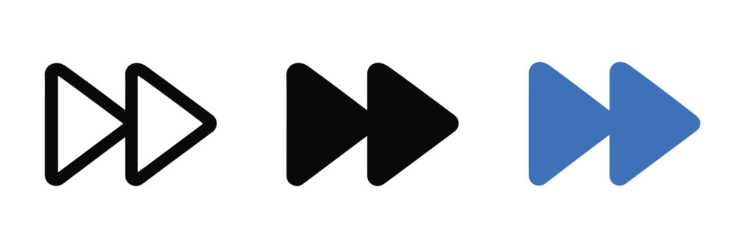 Fast Forward Playback Control Icon