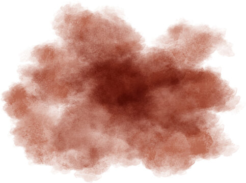 Watercolor stain decoration