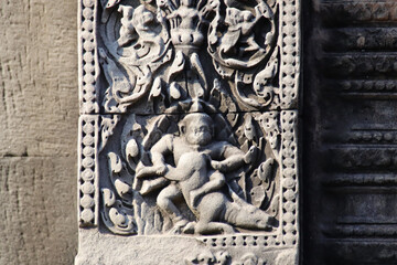Obraz premium ruined buddhist and hindu khmer temple (banteay samre) in angkor in siem reap in cambodia 