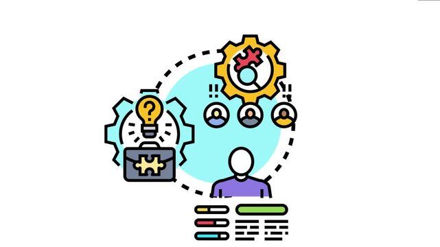 Management process mapping employee skill deficiencies, analyzing talent requirements, and optimizing human resources for successful business development and professional growth