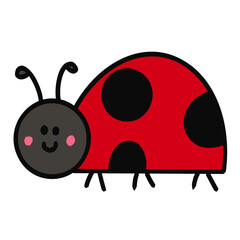 Cute ladybug cartoon © Tita