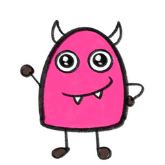 funny card alien monster © Tita