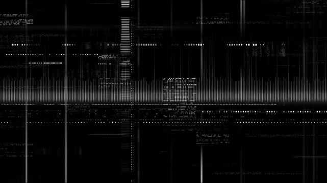 Digital data processing displaying abstract cyber security background