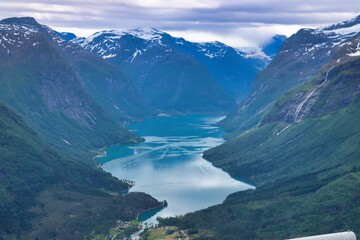 Obraz premium Olden, Norway