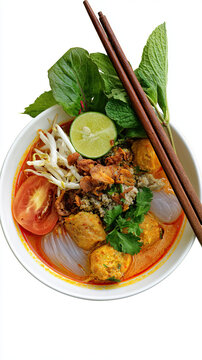 nfizix khanom jeen nam ya rice noodles with fish curry sauce