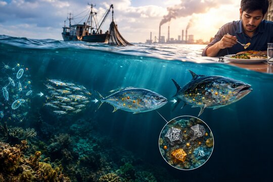 Heavy Metal Contamination in the Food Chain &ndash; Bioaccumulation from Ocean Pollution to Human Consumption