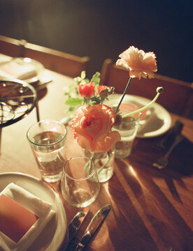 Simple Pink Flower Arrangement